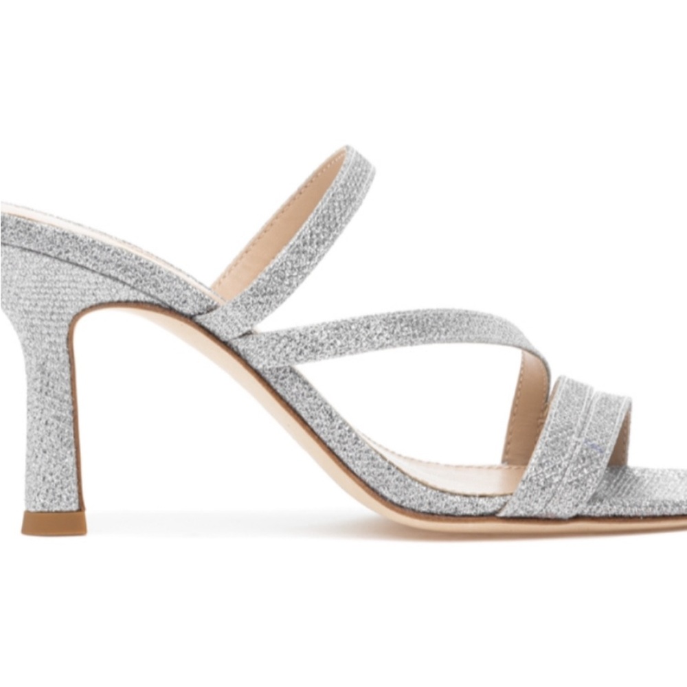 Pelle Moda Silver Strappy Heels NWT - Picture 7 of 15